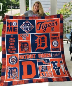 Detroit Tigers Blanket Quilt B93