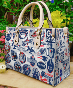 New England Patriots Leather Hand Bag H98