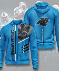 Carolina Panthers 3D Zip Hoodie H98