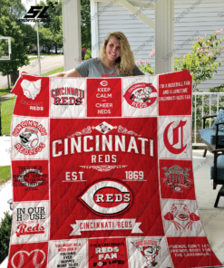 Cincinnati Reds Quilt Blanket H98