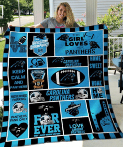 Carolina Panthers Quilt Blanket H98