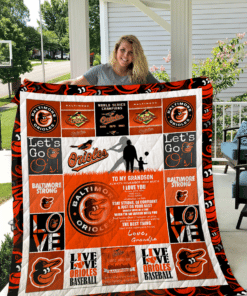 Baltimore Orioles Quilt Blanket H98