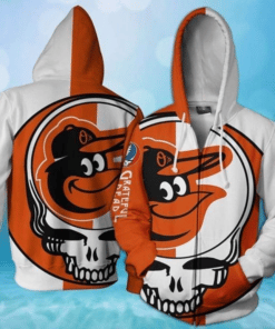 Baltimore Orioles 3D Zip Hoodie H98