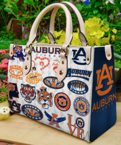 Auburn Tigers Leather Hand Bag A95
