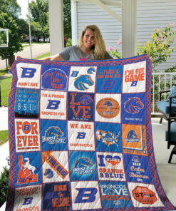 Boise State Broncos Blanket Quilt v1 B93
