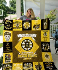 Boston Bruins Quilt Blanket BH92