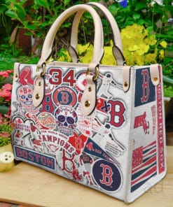 Boston Red Sox Leather Hand Bag B93