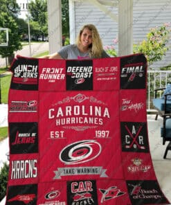 Carolina Hurricanes Blanket Quilt2 B93