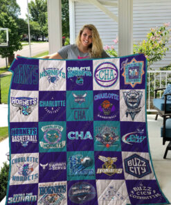 Charlotte Hornets Blanket Quilt B93