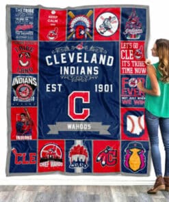 Cleveland Indians Blanket Quilt2 B93