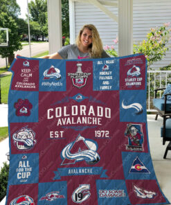 Colorado Avalanche 3 Quilt Blanket A95