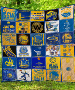 Golden State Warriors Blanket Quilt v5 B93