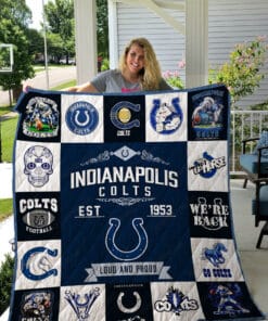 Indianapolis Colts Blanket Quilt v2 B93