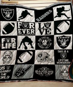 Las Vegas Raiders Blanket Quilt B93