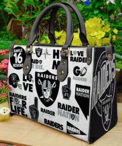 Las Vegas Raiders Leather Hand Bag1 NT