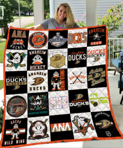 Anaheim Ducks Quilt Blanket 2 KA