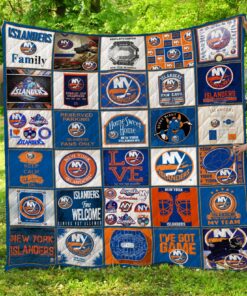 New York Islanders Blanket Quilt v2 B93