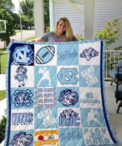 North Carolina Tar Heels Blanket Quilt v3 B93