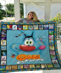 Oggy And The Cockroaches Quilt  Blanket  KA