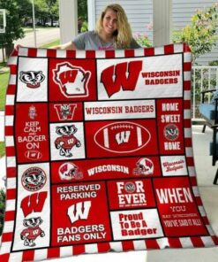 Wisconsin Badgers 1 Quilt Blanket A95