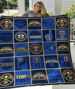 Denver Nuggets Quilt Blanket H98
