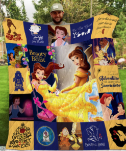 Beauty and the Beast Quilt Blanket A95
