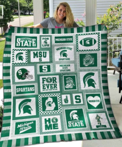 Michigan State Spartans Quilt Blanket H98
