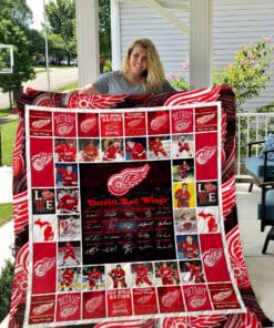 Detroit Red Wings Quilt Blanket BH92