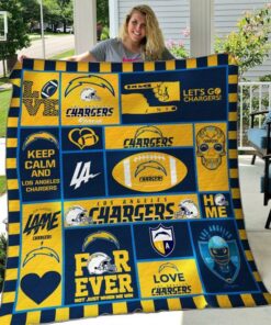 Los Angeles Chargers Quilt Blanket BH92