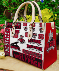 NC State Wolfpack Leather Hand Bag NT