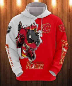 Calgary Flames 3D Hoodie TT
