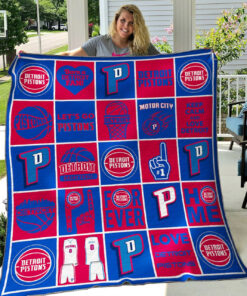Detroit Pistons Quilt Blanket NT