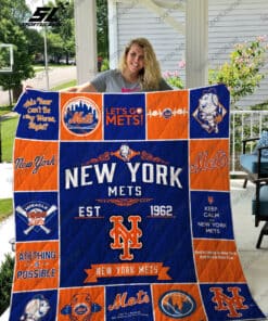 New York Mets Quilt Blanket NT