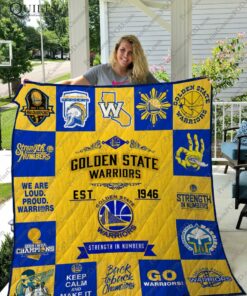 Golden State Warriors Quilt Blanket NT