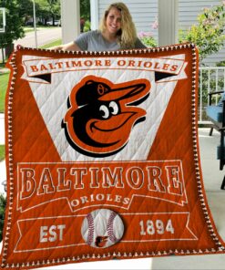 Baltimore Orioles Quilt Blanket NT