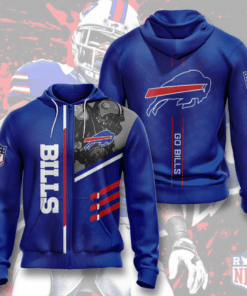 Buffalo Bills   3D Zip Hoodie  NT