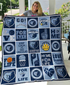 Memphis Grizzlies Quilt Blanket H98