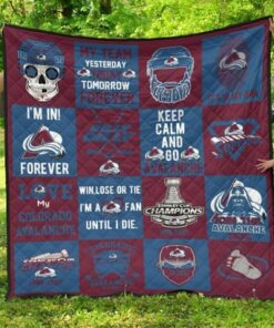 Colorado Avalanche Quilt Blanket1 A95