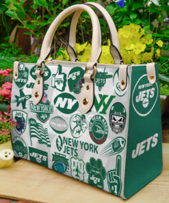 New York Jets Leather Hand Bag H98