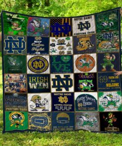 Notre Dame Fighting Irish Quilt Blanket2 A95